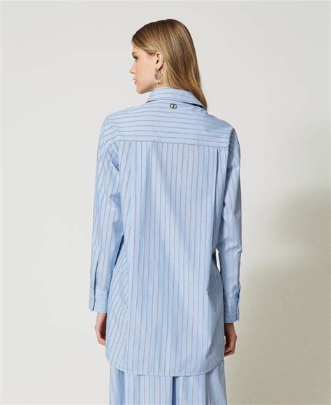 camicia prada righe|Prada Camicia a Righe Con Ricamo .